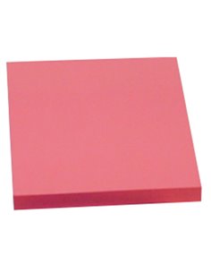 Αυτοκόλλητα χαρτάκια ροζ φωσφ. 7,6x7,6εκ., 100φ.