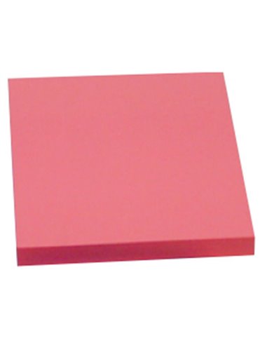 Αυτοκόλλητα χαρτάκια ροζ φωσφ. 7,6x7,6εκ., 100φ.