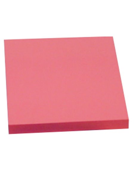 Αυτοκόλλητα χαρτάκια ροζ φωσφ. 7,6x7,6εκ., 100φ.