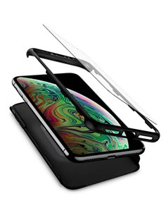 POWERTECH Θήκη Body 360° Tempered Glass, Huawei Y5 2019/Honor 8S, μαύρη