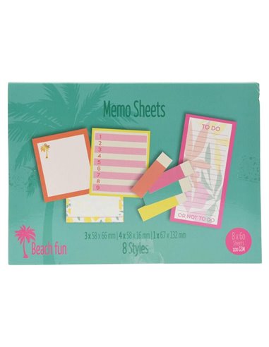 Αυτοκόλλητα χαρτάκια σημειώσεων Beach 18,3x15εκ.