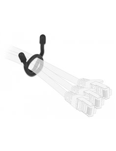 DELOCK Δεματικά καλωδίων 18970, εύκαμπτα, 80x4mm, χρωματιστά, 10τμχ