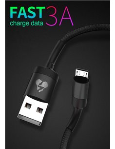 POWERTECH Καλώδιο USB σε Lightning eco round PTR-0082, copper, 1m, μαύρο