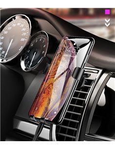 USAMS βάση αεραγωγού αυτοκινήτου Gravity Car Mount US-ZJ052, μαύρη