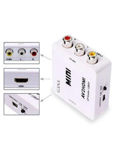POWERTECH HD Video Converter CAB-H119 3x RCA σε HDMI, MS1858, Full HD