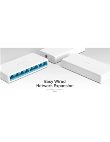 MERCUSYS Desktop Switch MS108, 8x 10/100 Mbps, Ver. 2