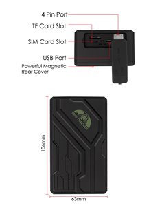 COBAN GPS Tracker Οχημάτων TK108B, GPS & GSM/GPRS, IP67, 10000mAh