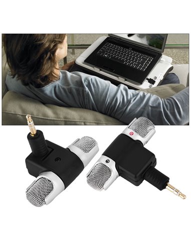 POWERTECH mini μικρόφωνο CAB-J041, stereo, 3.5mm