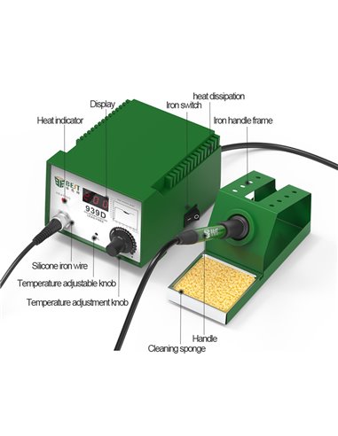 BEST Soldering station BST-939D, 90W, 200-480°C