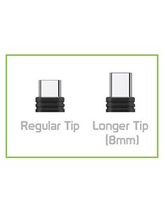 POWERTECH καλώδιο USB σε USB-C CAB-U130, 8mm tip, 25W, 1.5m, μαύρο-γκρι