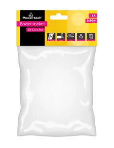 POWERTECH πολύπριζο PT-875, 5x schuko, 16A, 1.5m, μαύρο