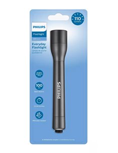 PHILIPS φορητός φακός LED SFL4002T-10, 4000 series, 110lm, μαύρος