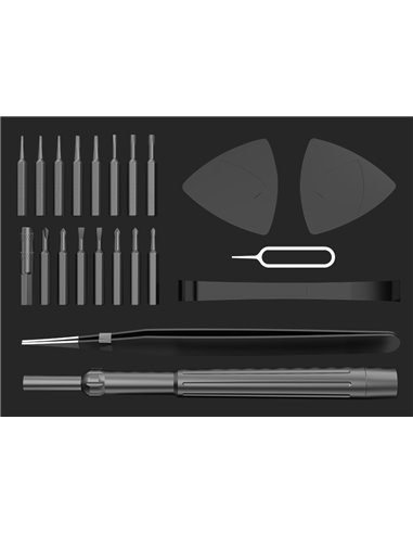 BEST σετ εργαλείων με κατσαβίδια ακριβείας BST-8934B, κασετίνα, 24τμχ