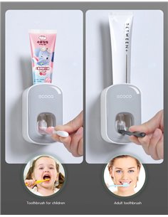 ECOCO διανεμητής οδοντόκρεμας E1922, λευκό-γκρι