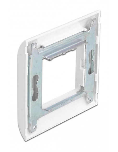 DELOCK module βάση πρίζας με frame Easy 45 81300, 80x80mm, λευκό