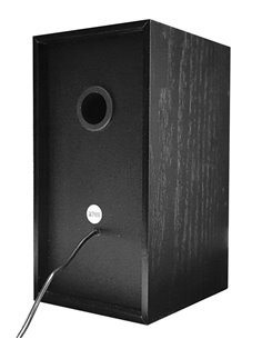 POWERTECH ηχεία Premium sound PT-845 από ξύλο, 2x 3W, 3.5mm, μαύρα