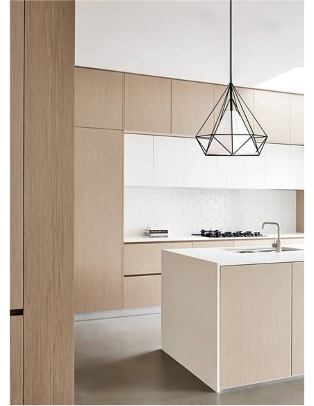 POWERTECH φωτιστικό οροφής HLL-0005, E27, Φ27, μεταλλικό, λευκό-μαύρο