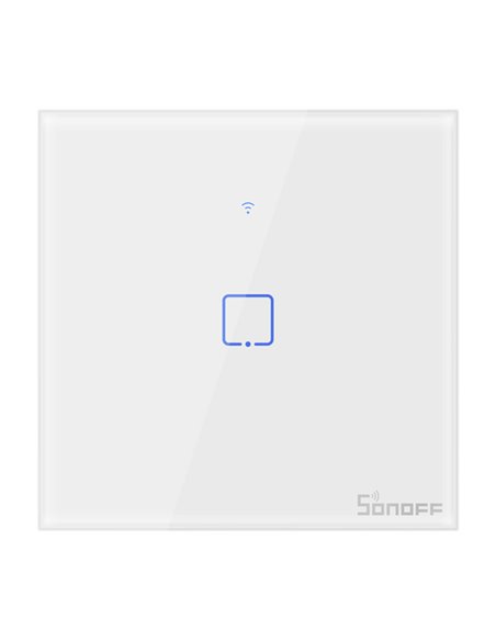 SONOFF smart διακόπτης ΤΧ-T2EU1C, αφής, Wi-Fi, μονός, λευκός