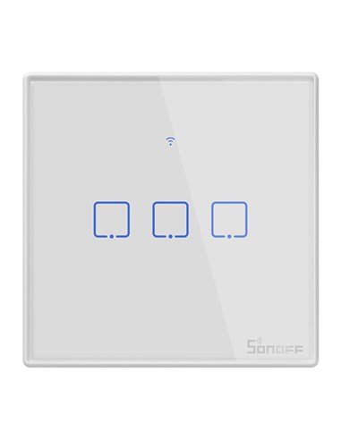 SONOFF smart διακόπτης ΤΧ-T2EU3C, αφής, Wi-Fi, τριπλός, λευκός