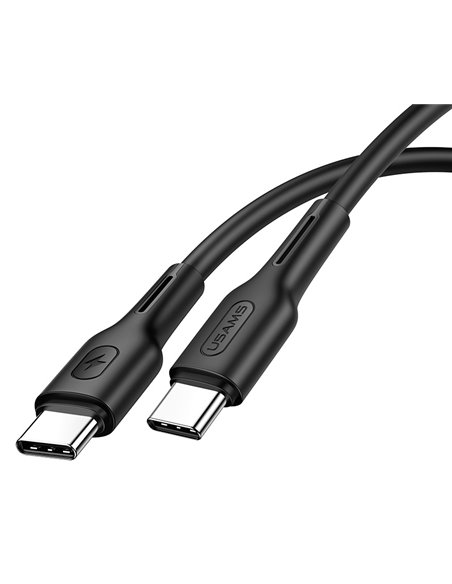 USAMS καλώδιο USB Type-C U43, 5A 100W, PD, 1.2m, μαύρο