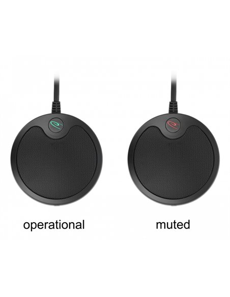 DELOCK μικρόφωνο 20672, πυκνωτικό, omnidirectional, με mute, USB