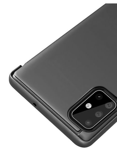 POWERTECH θήκη Clear view MOB-1515, Huawei P Smart 2020, μαύρη