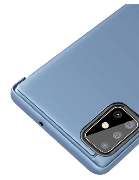 POWERTECH θήκη Clear view MOB-1516, Huawei P Smart 2020, μπλε