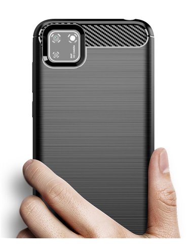 POWERTECH Θήκη Carbon Flex MOB-1523, Huawei Y5p, μαύρη