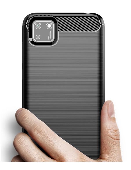 POWERTECH Θήκη Carbon Flex MOB-1523, Huawei Y5p, μαύρη