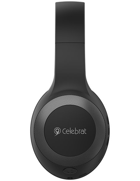 CELEBRAT headphones με μικρόφωνο A23-ΒΚ, bluetooth, 40mm, μαύρο