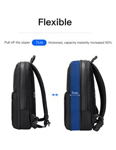 ARCTIC HUNTER τσάντα πλάτης B00410 με θήκη laptop 15.6", πτυσσόμενη, 21L, μαύρη