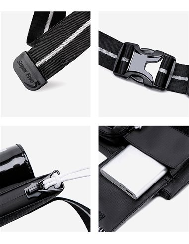 SUPER FIVE τσάντα ώμου XB00118-BL, μπλε