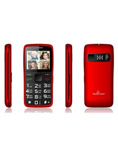 POWERTECH Κινητό Τηλέφωνο Sentry Eco PTM-25, SOS Call, με φακό, κόκκινο