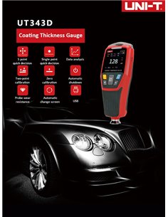 UNI-T ψηφιακός μετρητής πάχους χρώματος UT343D
