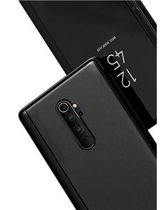 POWERTECH θήκη Clear view MOB-1550, Xiaomi Mi Note 10 Lite, μαύρη