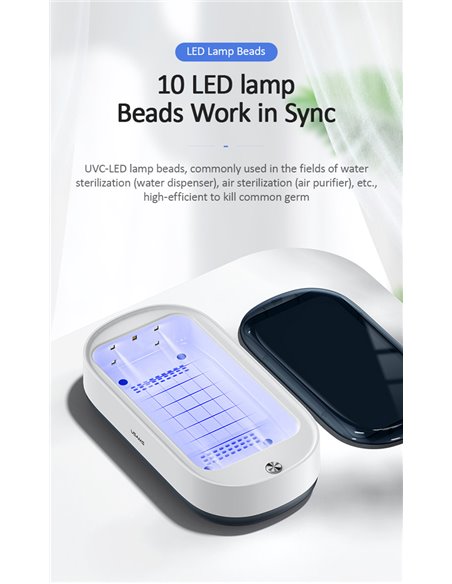 USAMS UV αποστειρωτής κινητών, US-ZB150, λευκός