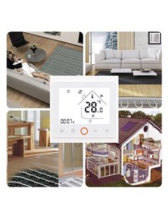 Θερμοστάτης πετρελαίου BHT-002-GB, χωνευτός, λευκός