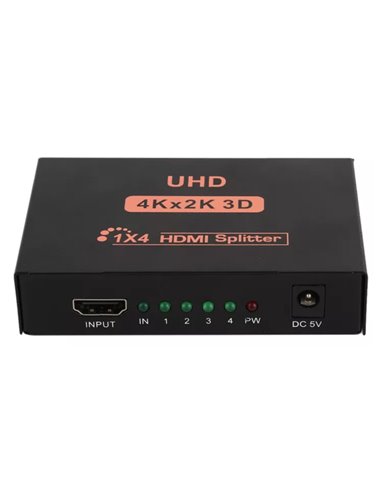POWERTECH HDMI splitter PTH-048, 4 σε 1, 4K/60Hz, μαύρο
