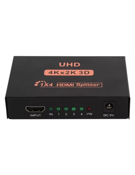 POWERTECH HDMI splitter PTH-048, 4 σε 1, 4K/60Hz, μαύρο