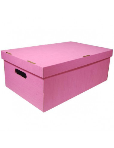 Νext κουτί fabric ροζ Α3 Υ19x50x31εκ.