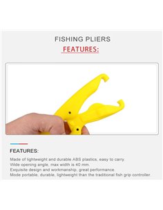 Fish gripper χεριού FISH-0023, ABS, κίτρινο