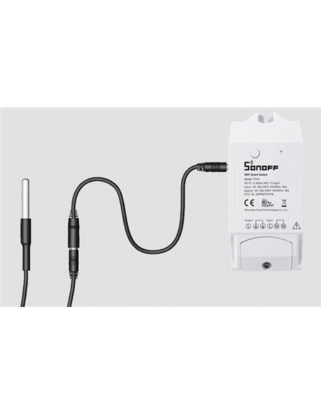 SONOFF καλώδιο επέκτασης για αισθητήρα AL560, αδιάβροχο, 5m, μαύρο