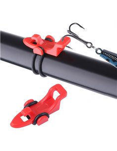 POWERTECH βάση για αγκίστρι ψαρέματος FISH-0026, 3 δαχτυλίδια, κόκκινο