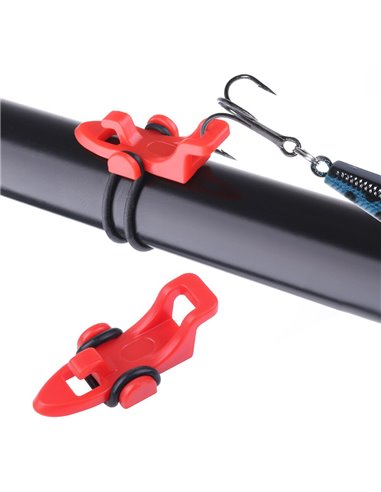 POWERTECH βάση για αγκίστρι ψαρέματος FISH-0026, 3 δαχτυλίδια, κόκκινο