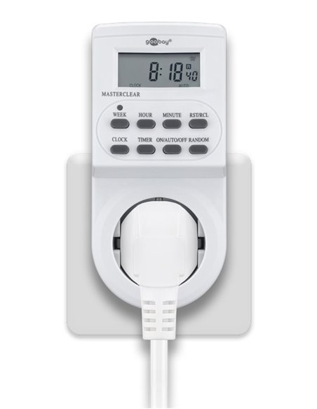 GOOBAY ψηφιακός χρονοδιακόπτης ρεύματος 51277, λευκός