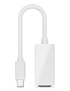 GOOBAY καλώδιο mini DisplayPort σε HDMI θηλυκό 51729, 0.15m, λευκό