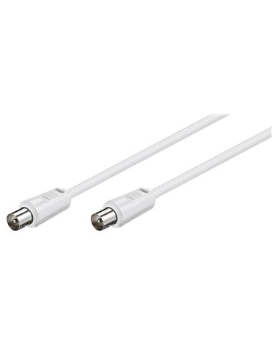 GOOBAY καλώδιο κεραίας αρσενικό 68145, 70dB, CCS, 1.5m, λευκό