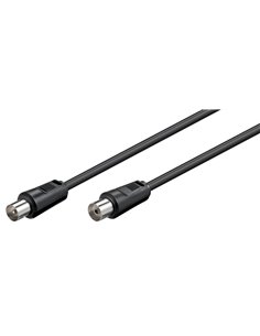 GOOBAY καλώδιο κεραίας αρσενικό σε θηλυκό 11509, 70dB, CCS, 0.5m, μαύρο