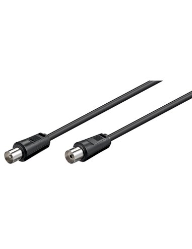 GOOBAY καλώδιο κεραίας αρσενικό σε θηλυκό 11509, 70dB, CCS, 0.5m, μαύρο