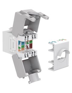 GOOBAY Keystone module RJ45 CAT 6A 90867, UTP, λευκό
